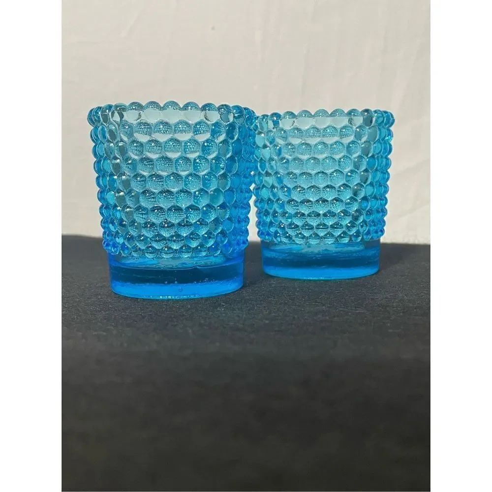 Bubble glass candle votives